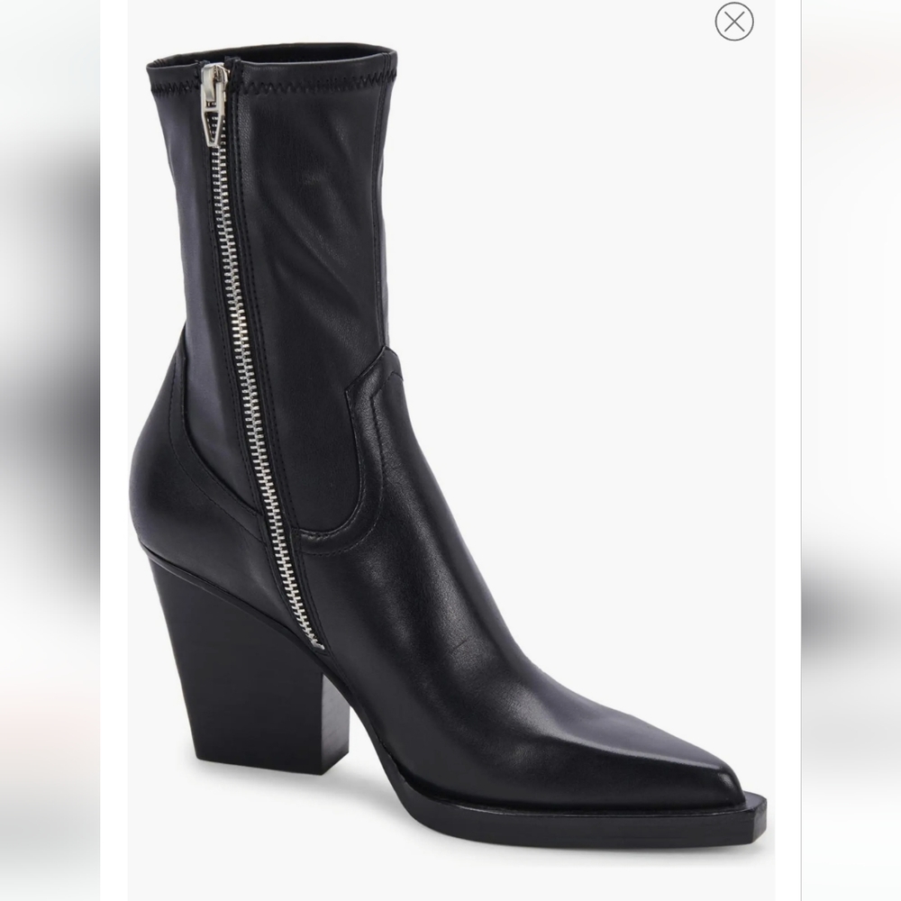 DOLCE VITA Boyd Boots Black Leather 8.5 NIB